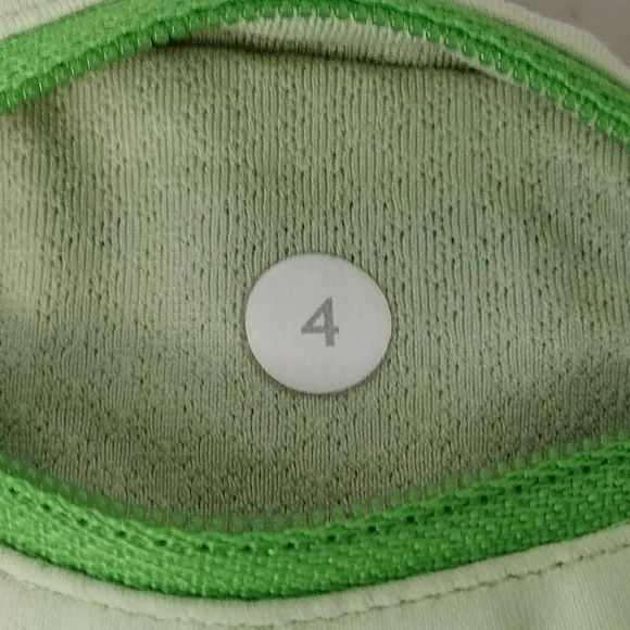 Lululemon Lime Green High-Rise Training Workout Running Athletic Shorts Sz 4 - Picture 14 of 16